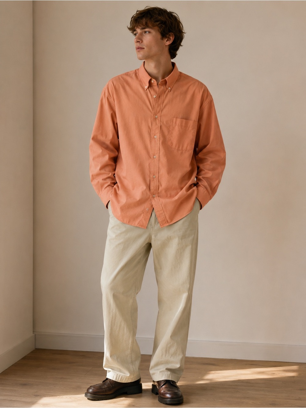 Izod Men's Chinos in Light Tan